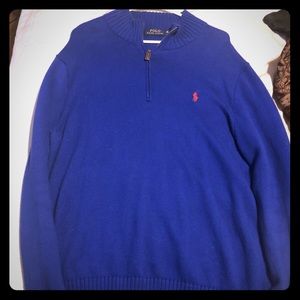 Blue Polo Quarter Zip